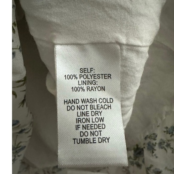 Lulu’s X Lush So True White Floral Print Tiered Short Sleeve Mini Dress Medium - Picture 5 of 7